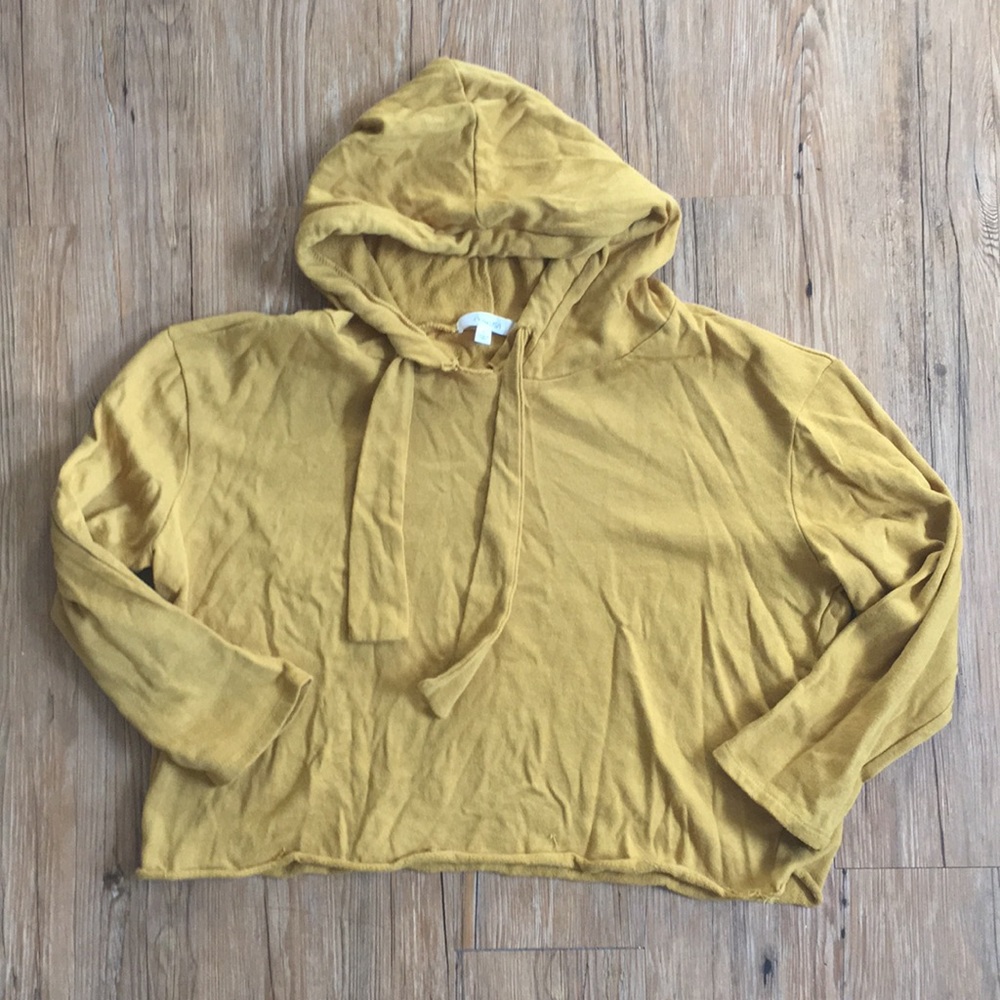 Cropped Mustard Hoodie